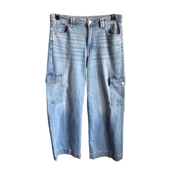 American Eagle Outfitters Denim - American Eagle size 10 Baggy Wide leg jeans super high rise side pockets